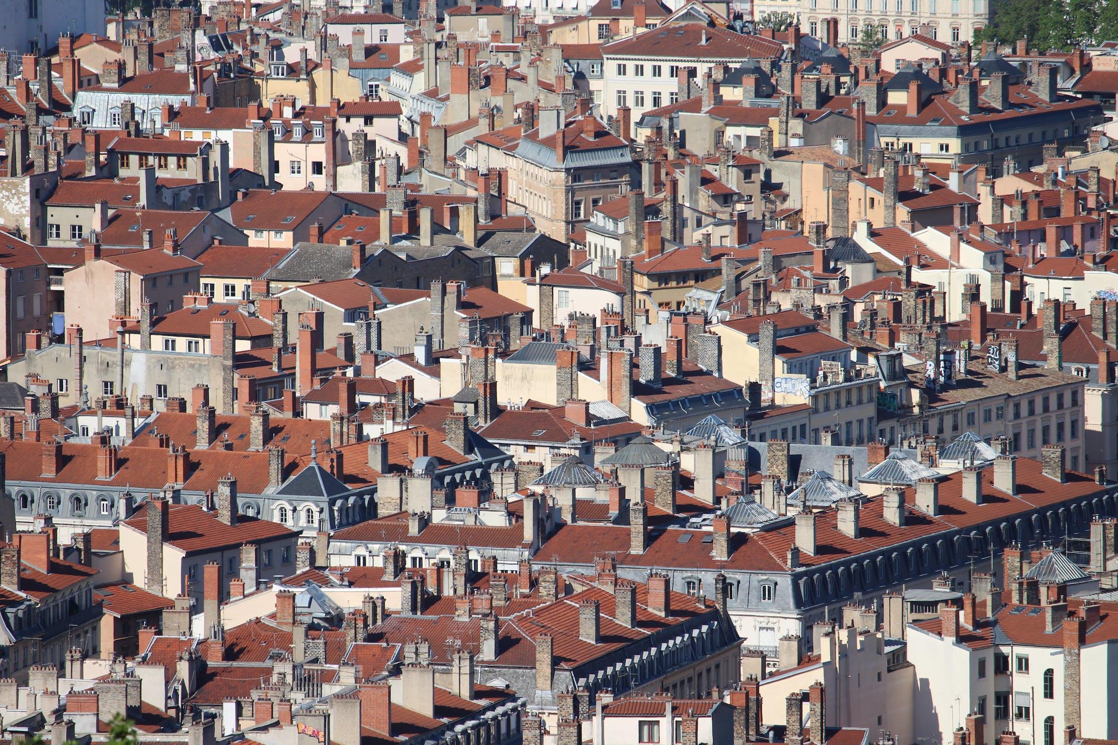 Vue sur les toits de Lyon.