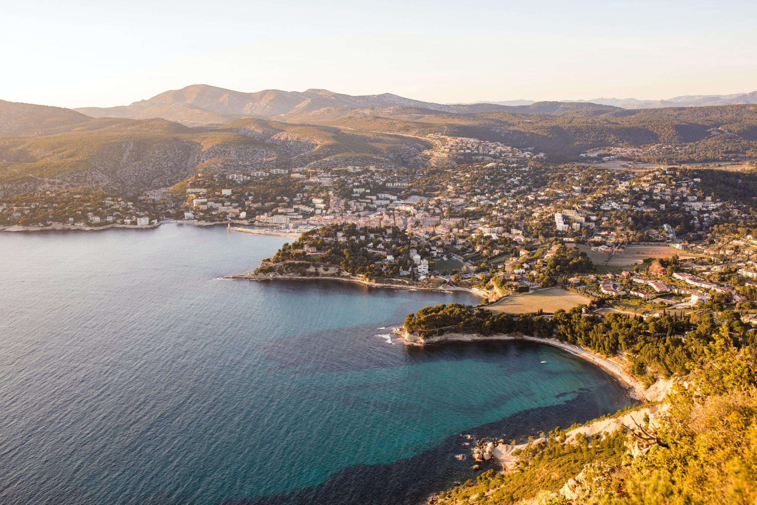 Une vue des calanques de Cassis