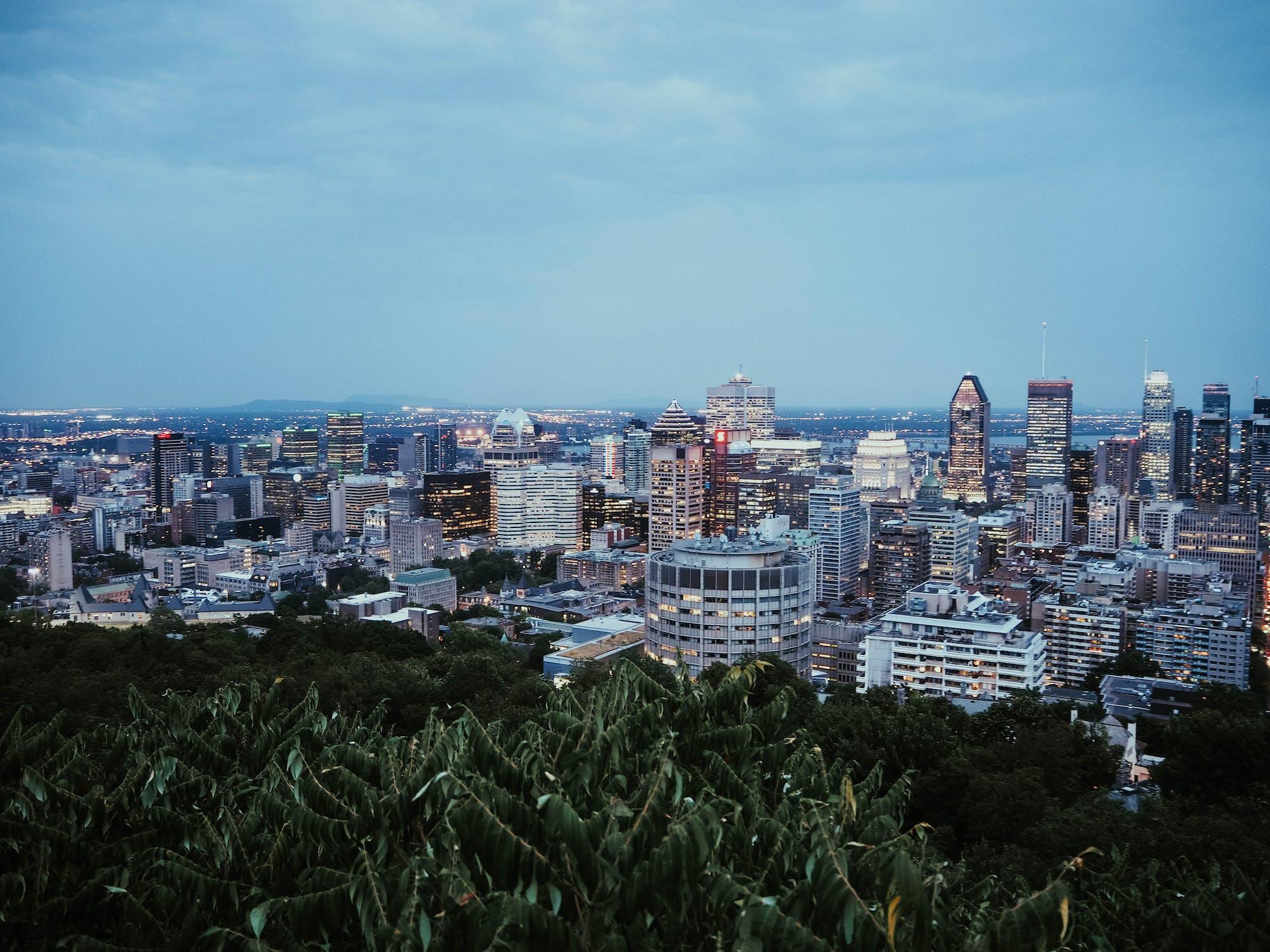 Vue sur Montréal.