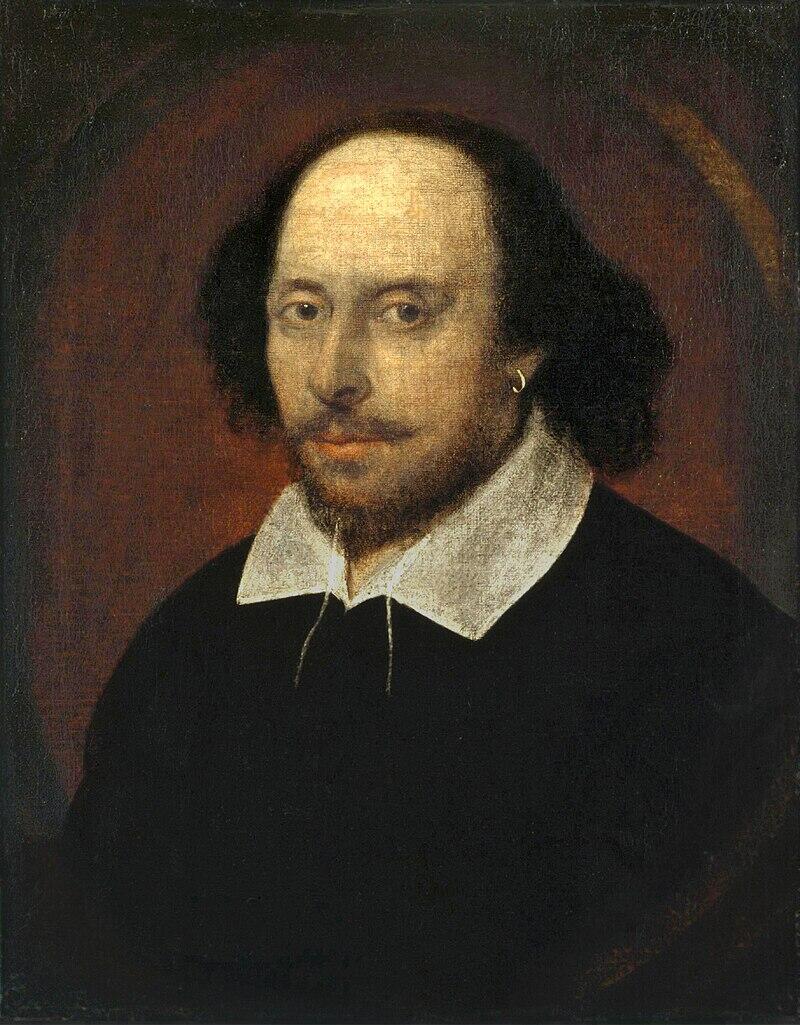 Portrait de William Shakespeare attribué à John Taylor — Official gallery link, Domaine public, https://commons.wikimedia.org/w/index.php?curid=5442977