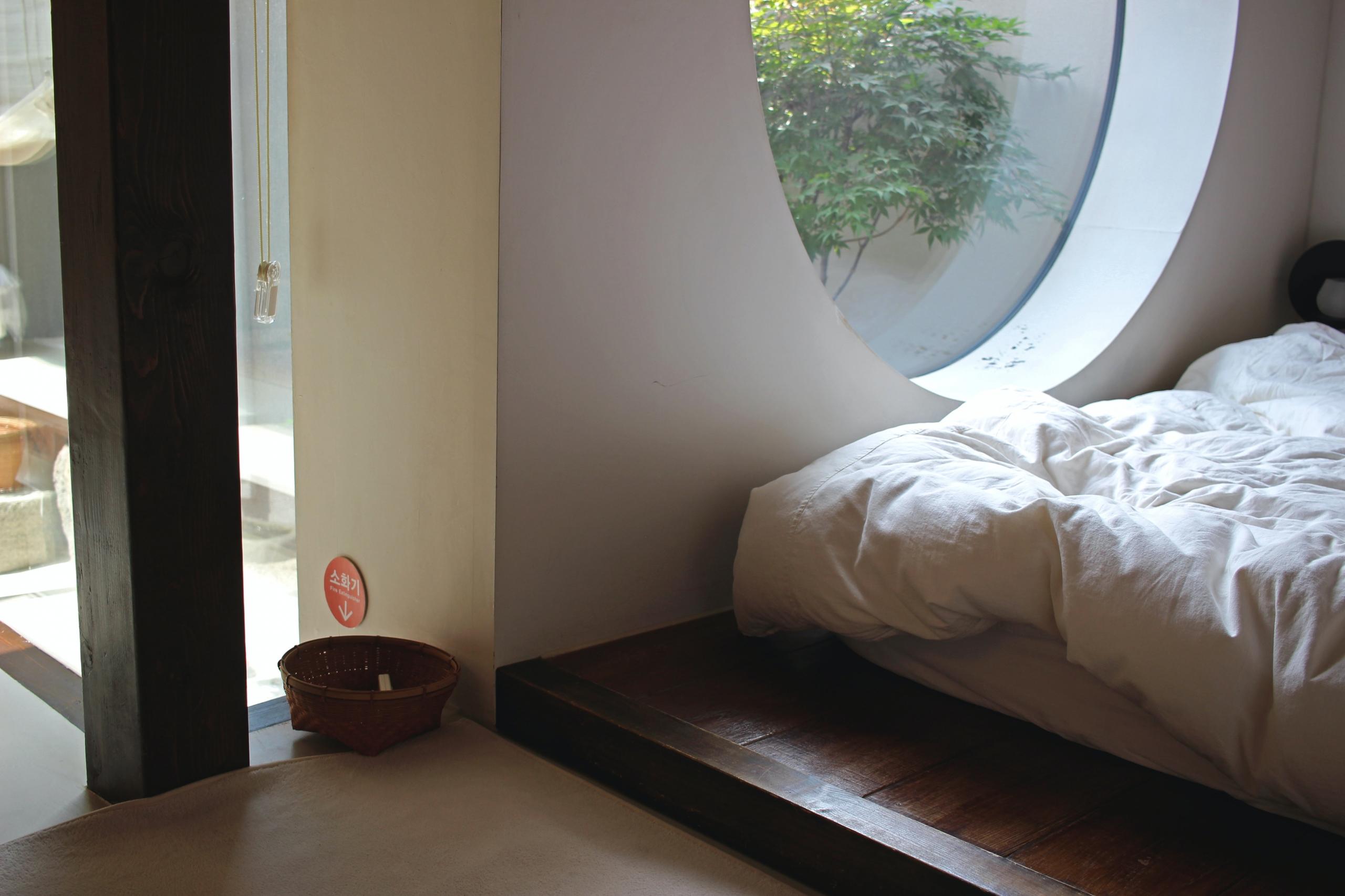 Un lit chez l'habitant à Séoul.