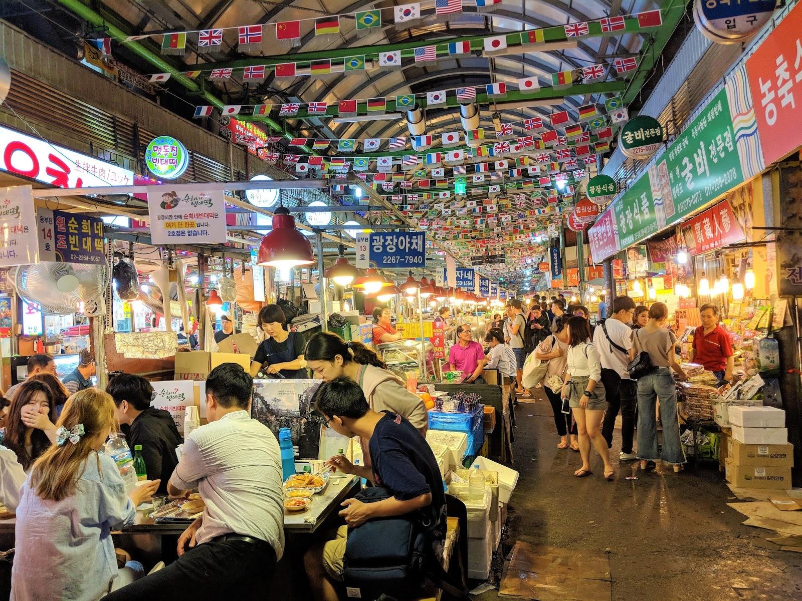 Le Gwangjang Market de Séoul