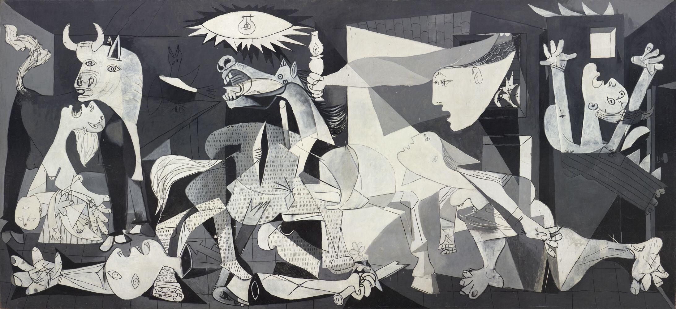 Représentation du tableau Guernica de Picasso