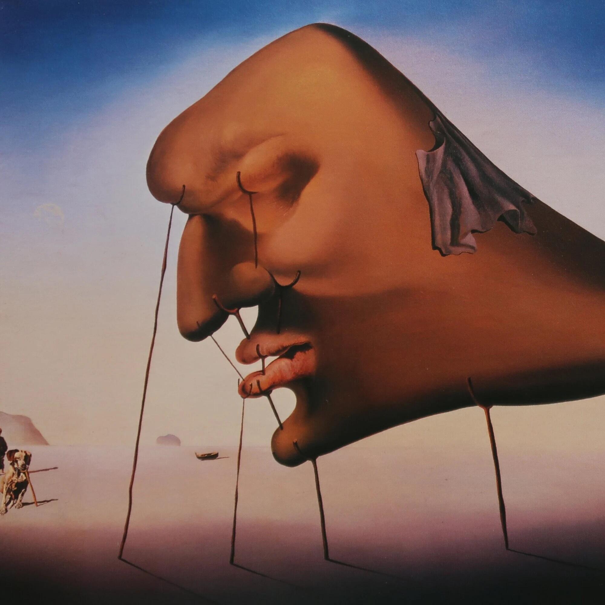Représentation de la peinture Sommeil de Dali.
