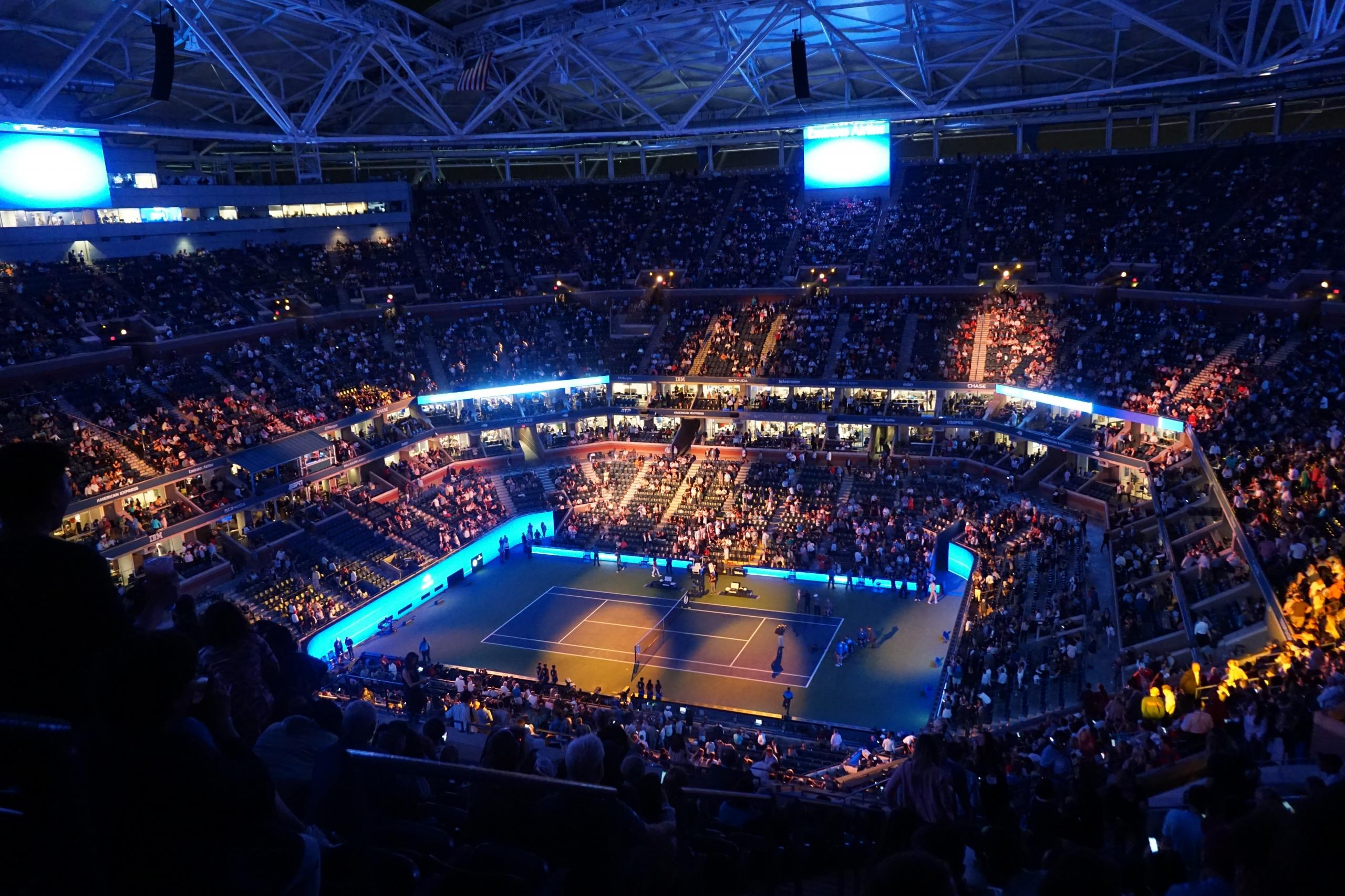 Arthur Ashe Stadium pendant l'Us Open