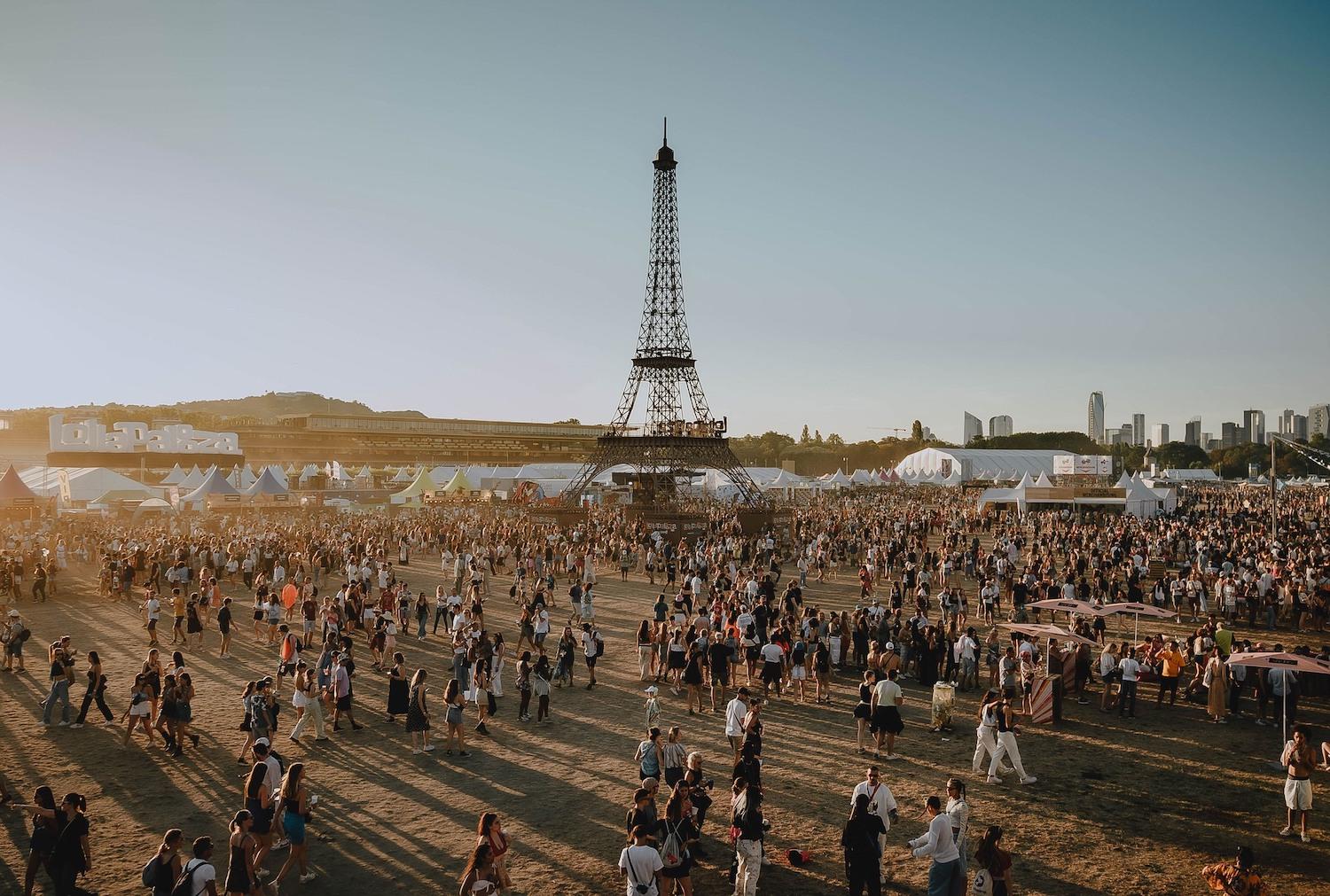 Site du festival Lollapalooza à Paris.