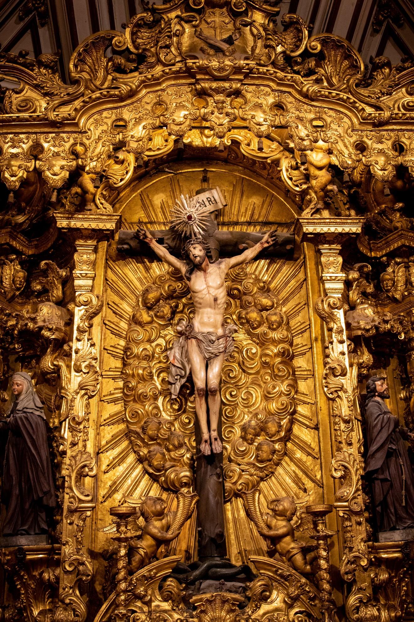Jésus sur la croix.