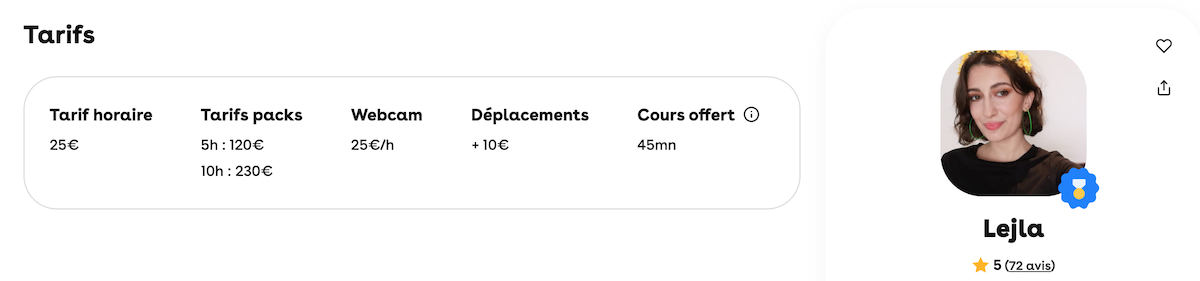 Capture écran pack de cours pour payer moins cher.