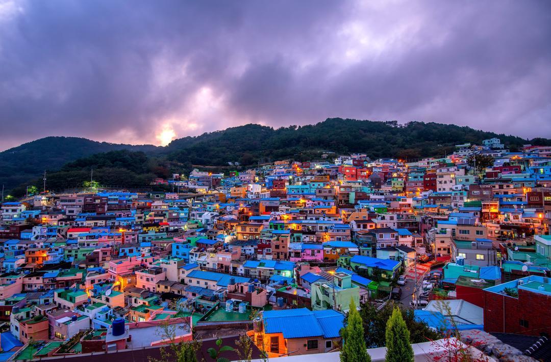 Ville de Busan en Corée du sud.