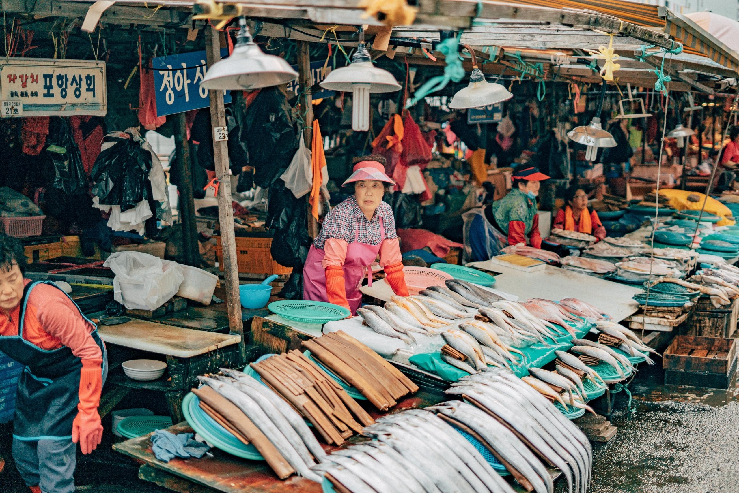 Le marché de Busan.