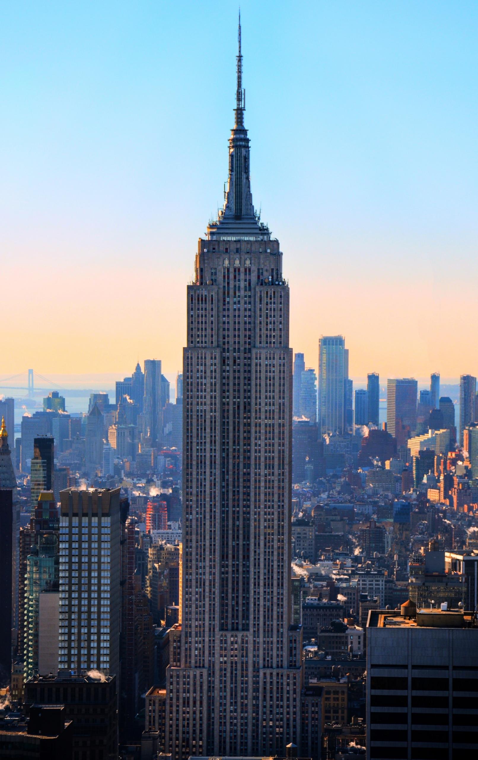 L'Empire State Building vu des airs.