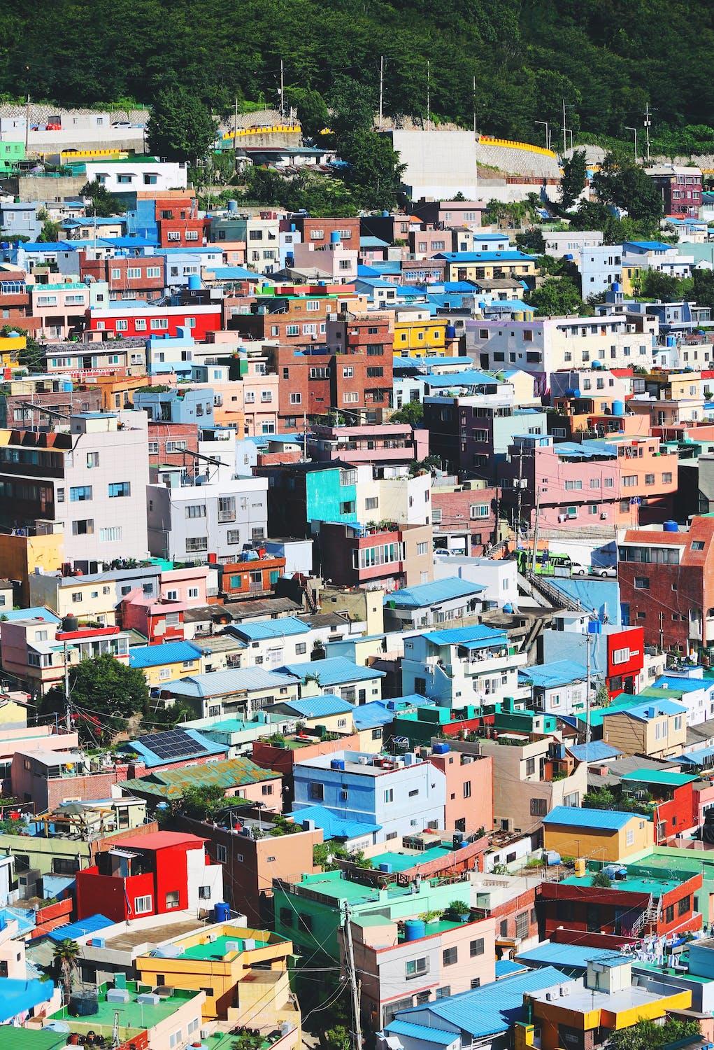 Vue sur le village de Gamcheon.