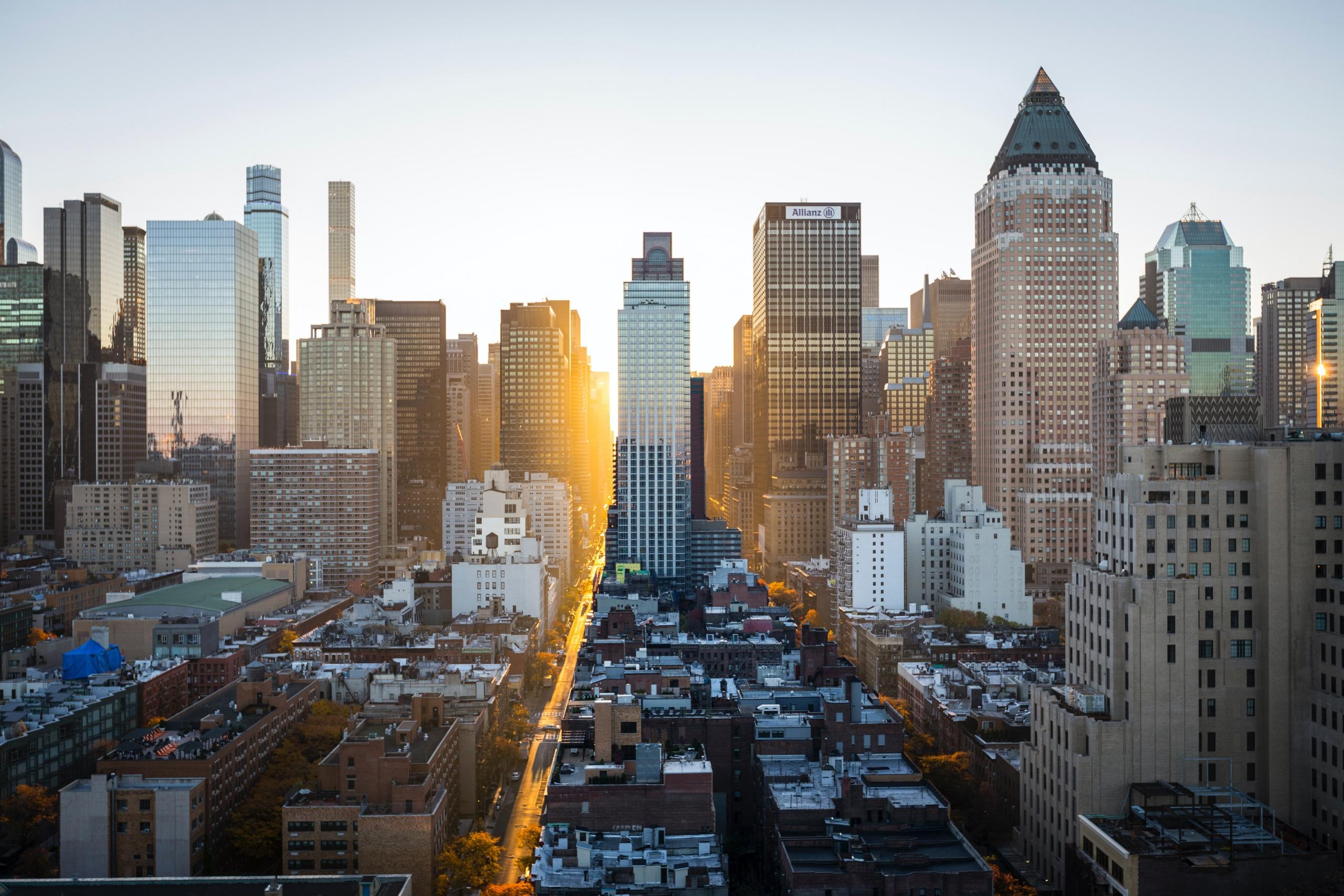 Une vue typique de New York.