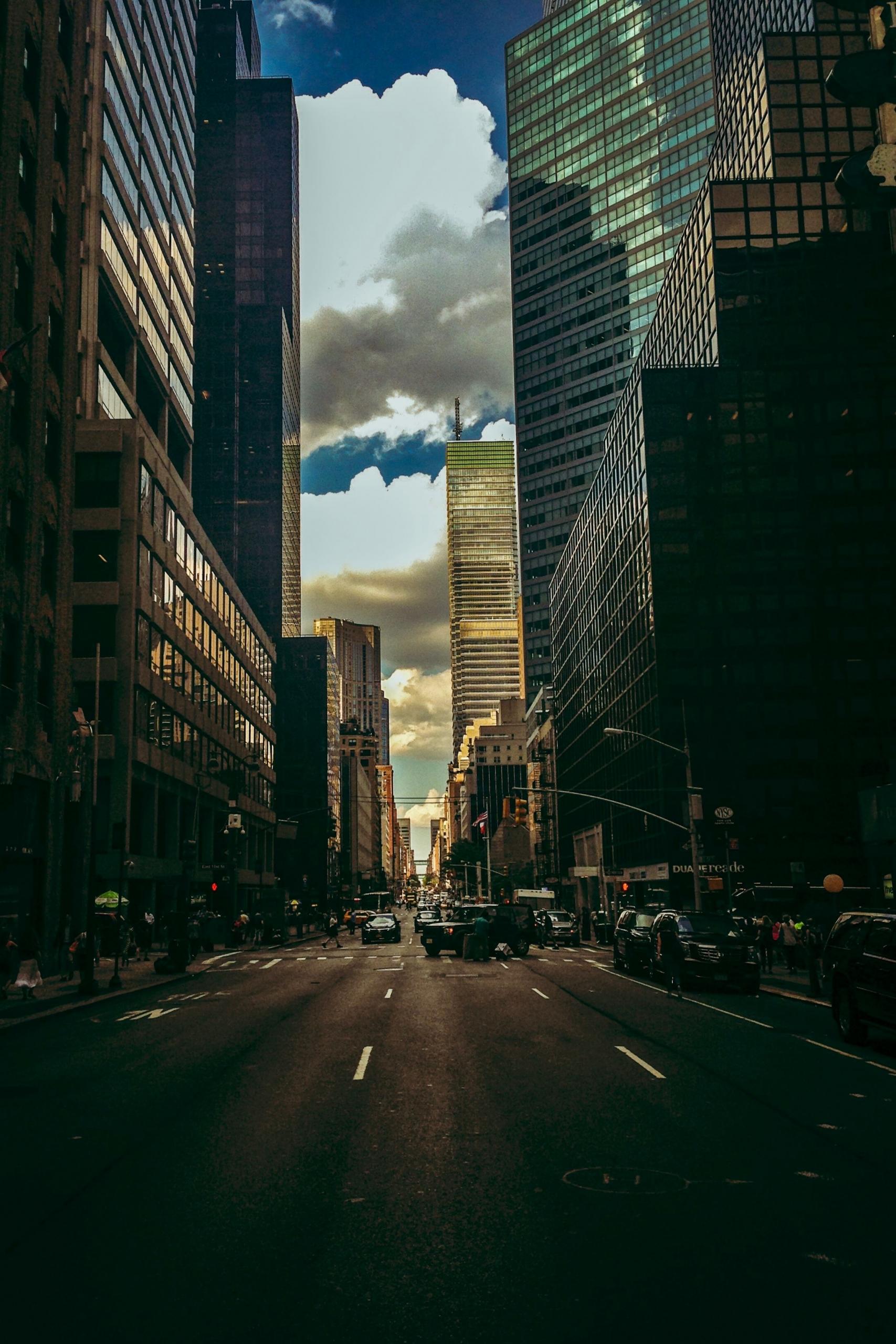Une vue de Midtown, quartier central de New York.