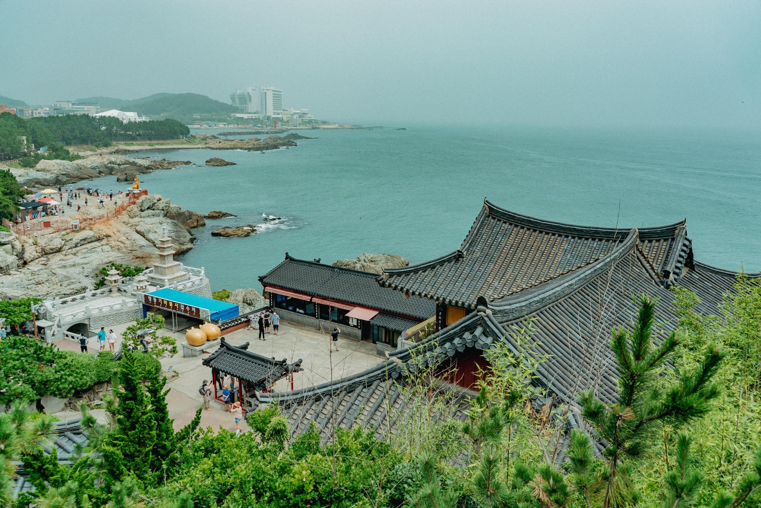 Une vue de la mer à Busan.