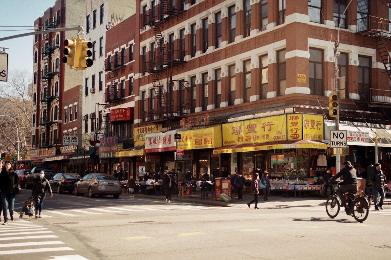 Photo du quartier de Chinatown à New York. 