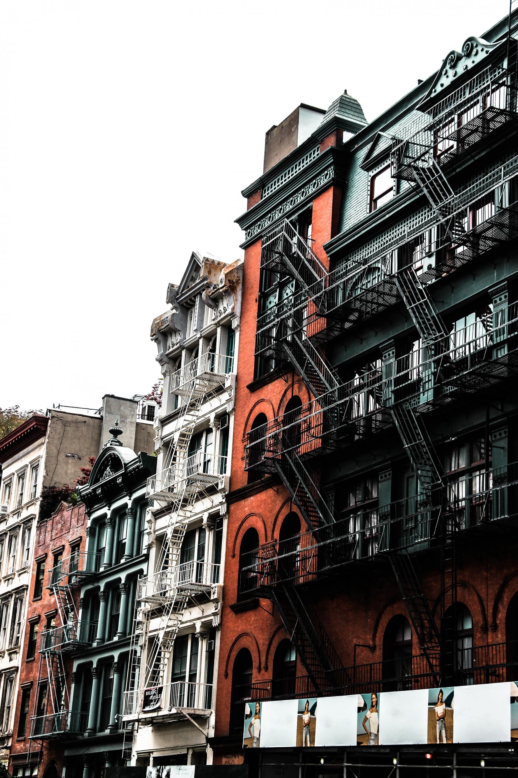 Les fameux escaliers extérieurs de SoHo à New York.