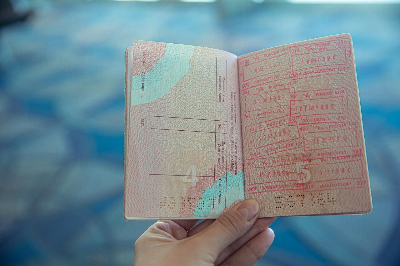 Passeport ouvert.