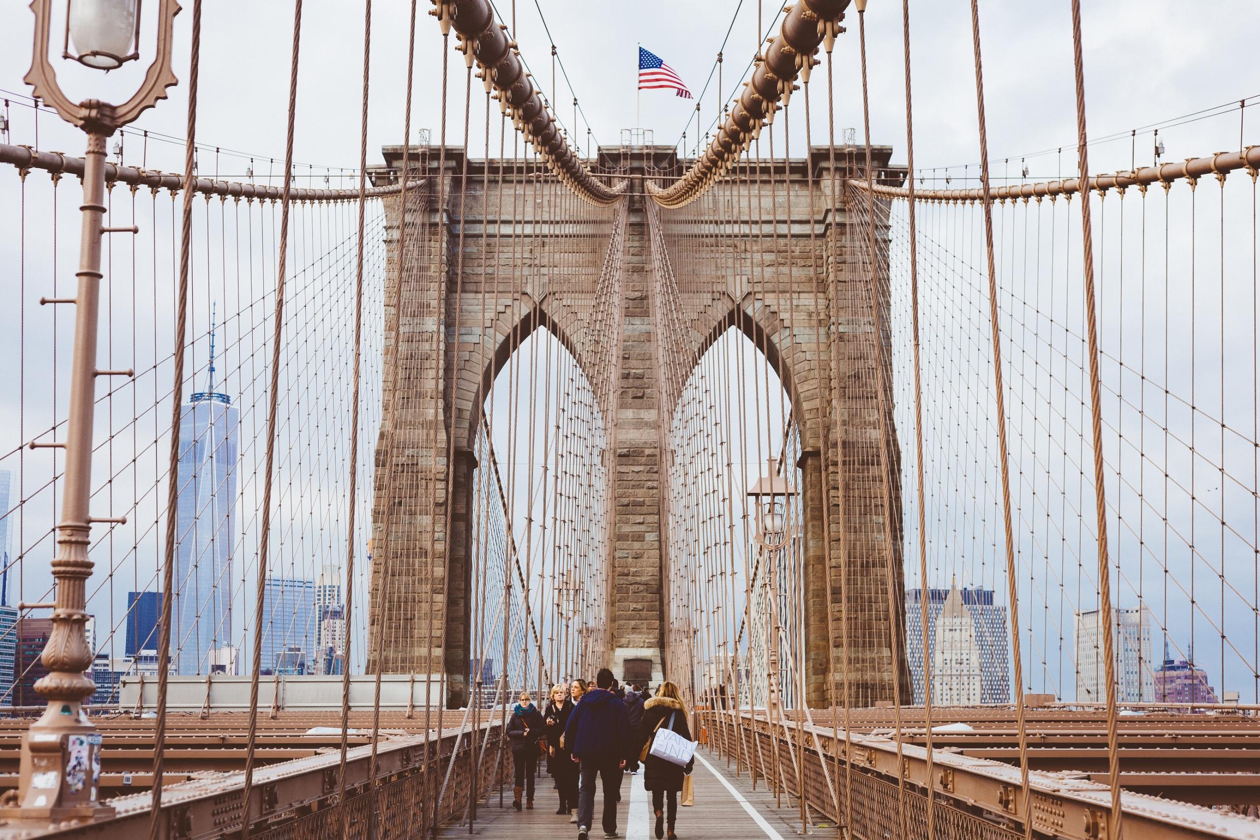 Une vue sur le pont de Brooklyn.