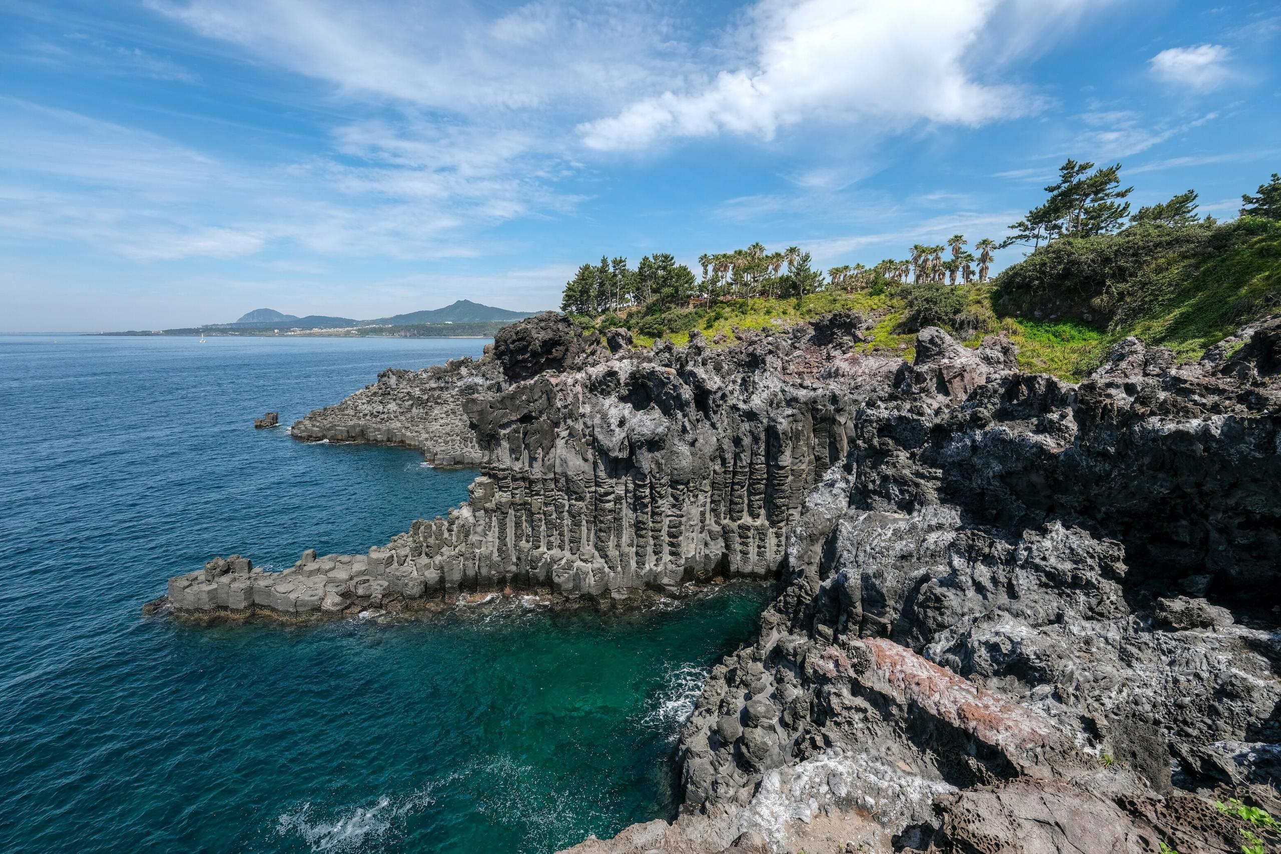 Un paysage maritime de Corée du sud