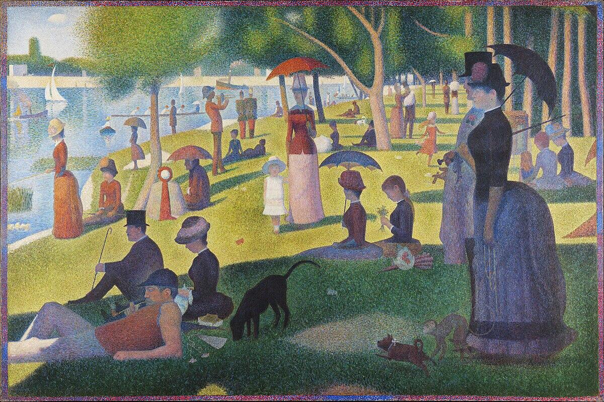 Un dimanche après-midi à l'île de Grande Jatte de Georges Seurat