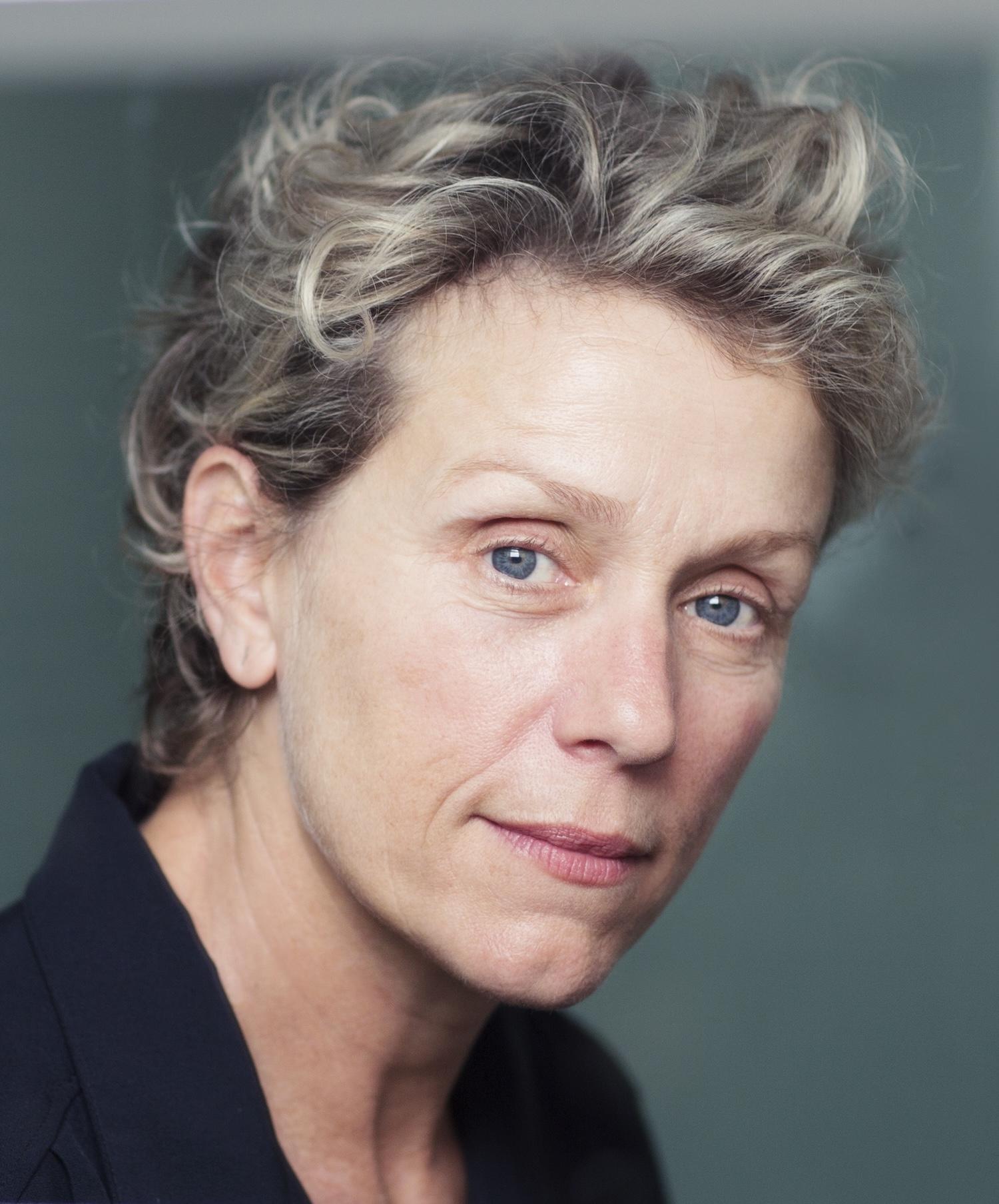 L'actrice France McDormand en gros plan.