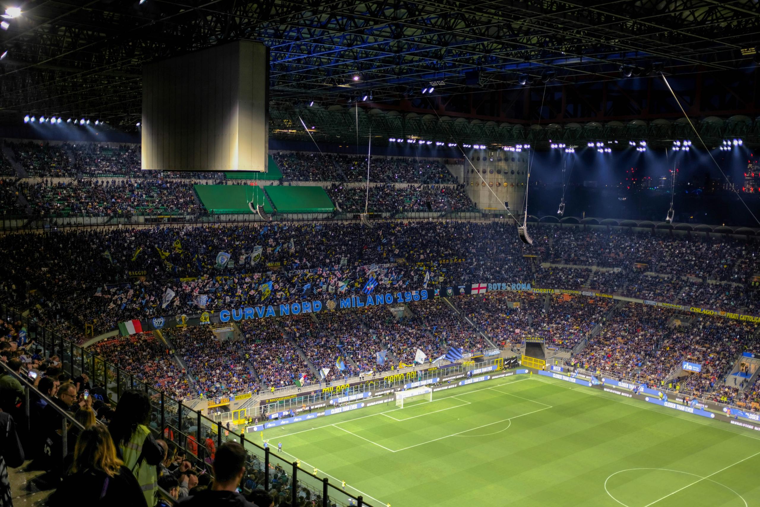 Le stade de Milan pour l'UEFA.