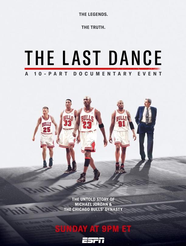 Affiche de "The Last Dance" sur Netflix.