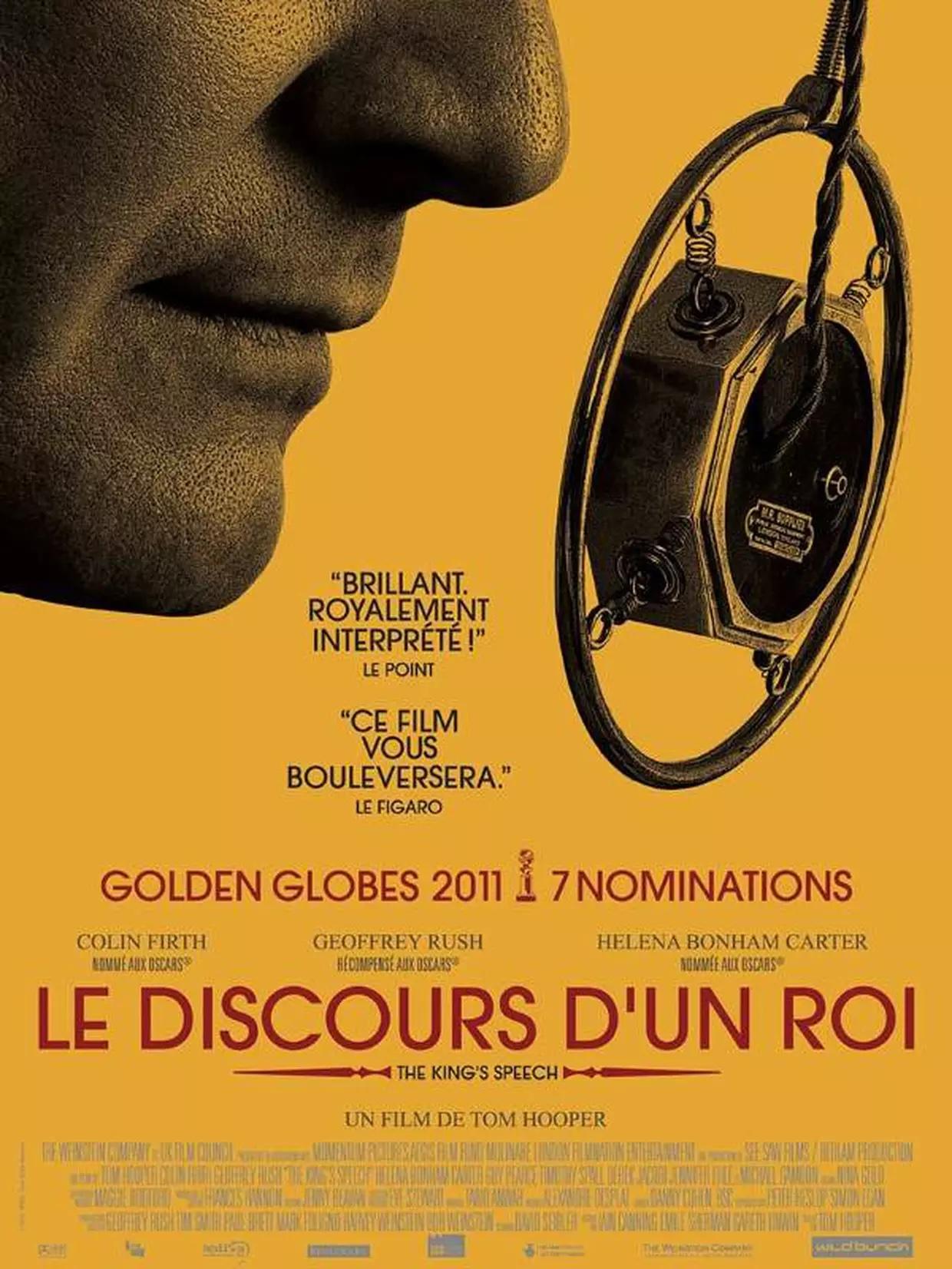 Affiche du film "Le discours d'un roi".