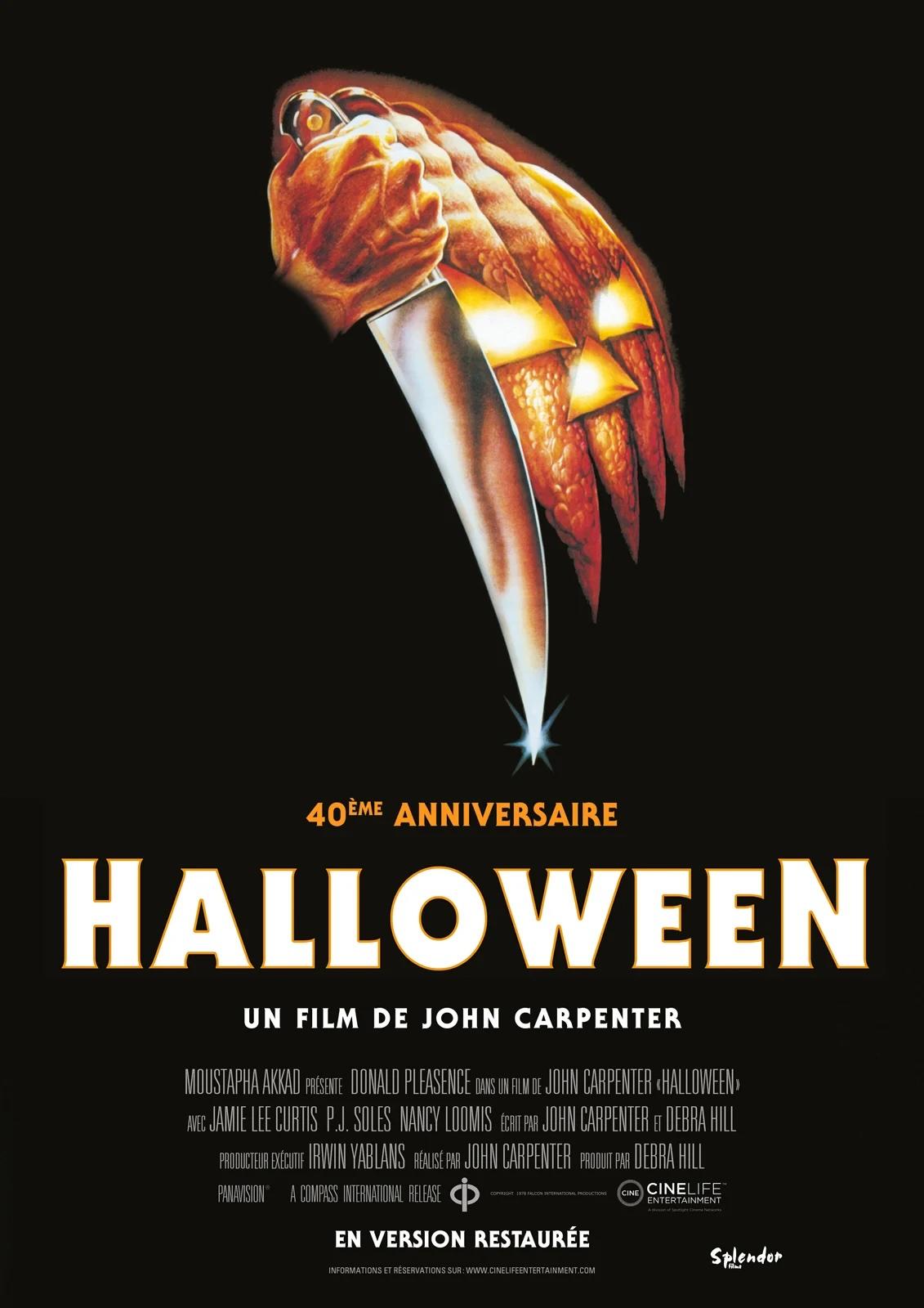 Affiche du film Halloween. 