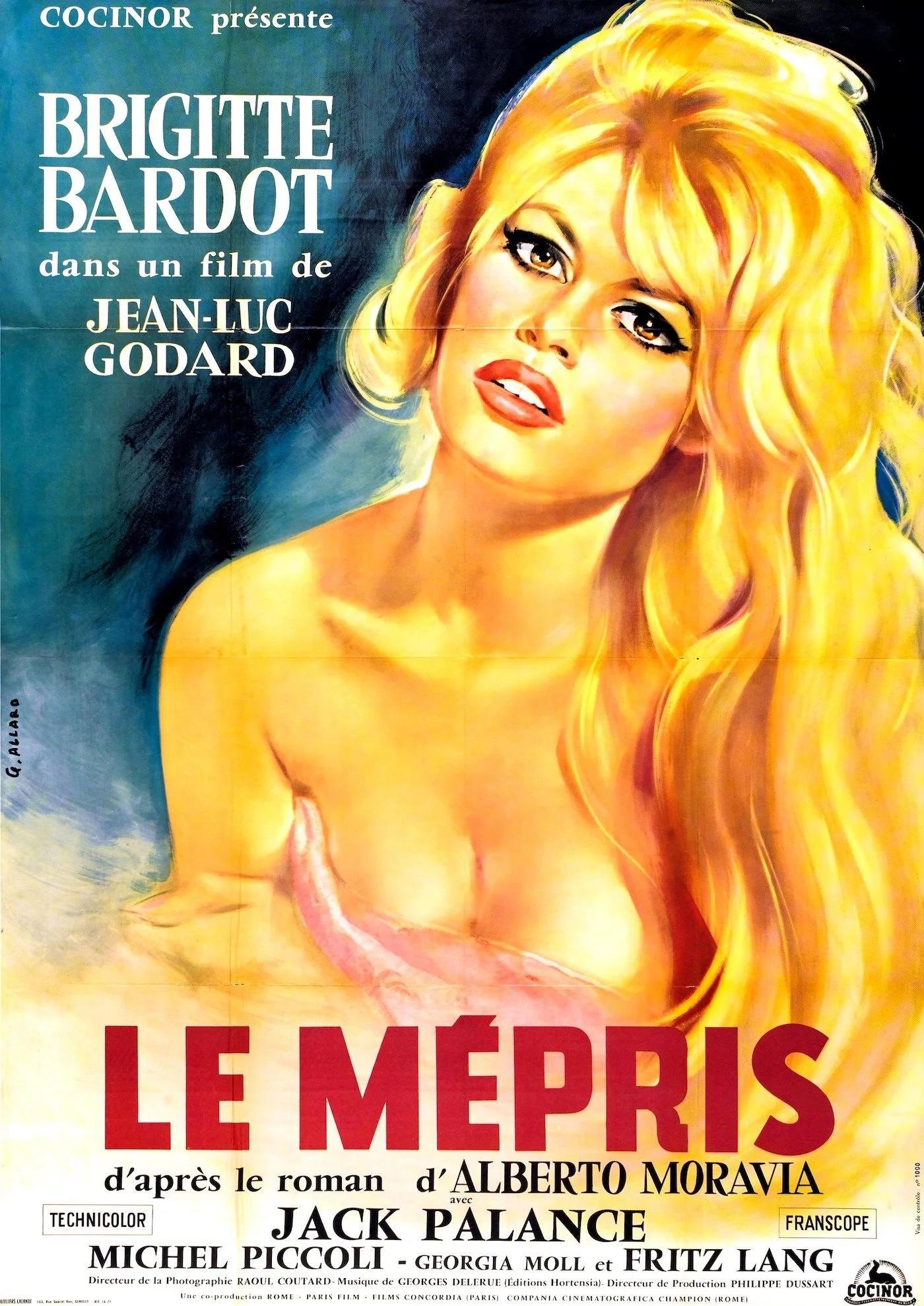 L'affiche du film"Le mépris".