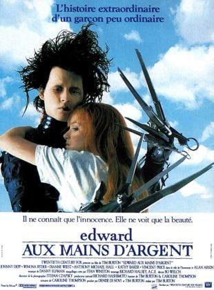 L'affiche du film Edward au Mains d'Argent de Tim Burton.