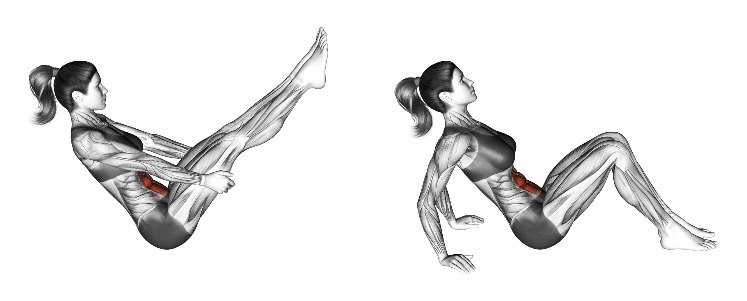 les muscles travaillés par la posture du bateau en yoga