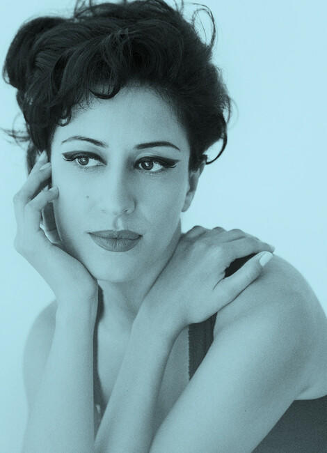 La chanteuse Ana Moura en gros plan.