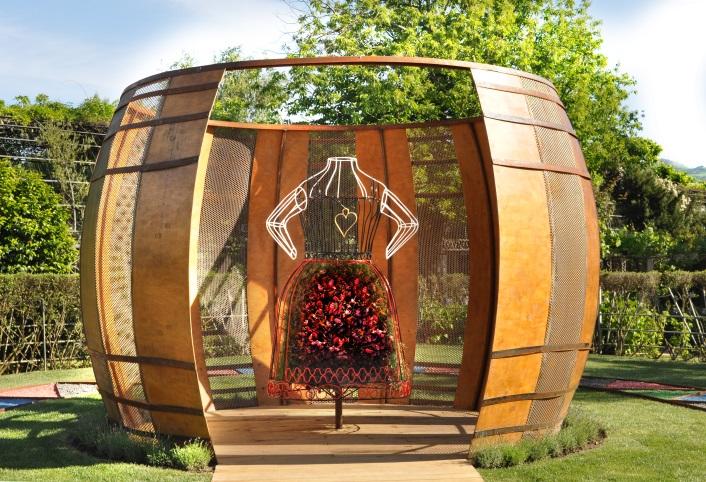 Installation pour le festival international des jardins au Portugal. 
