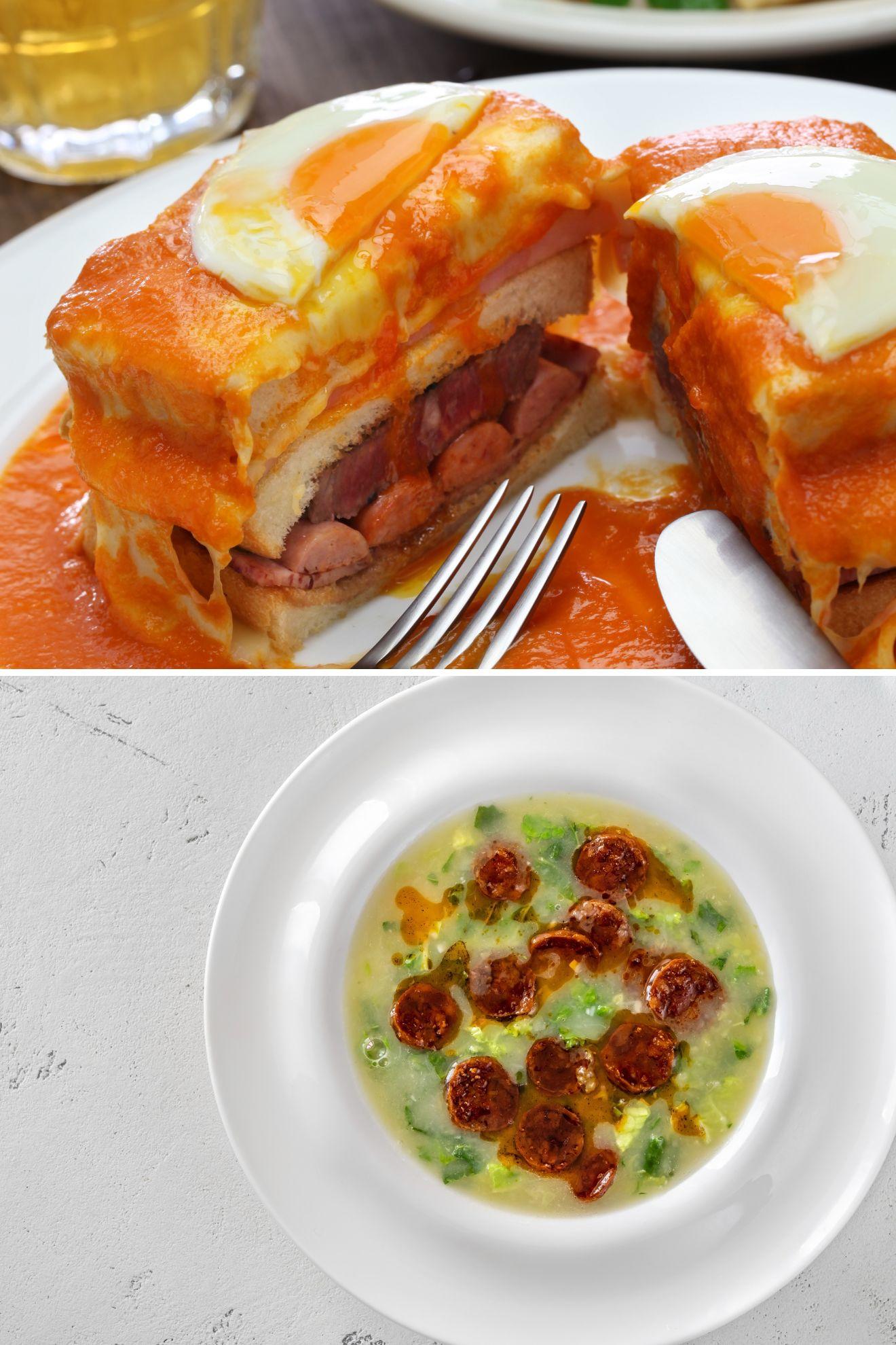 Des plats portugais à partager.