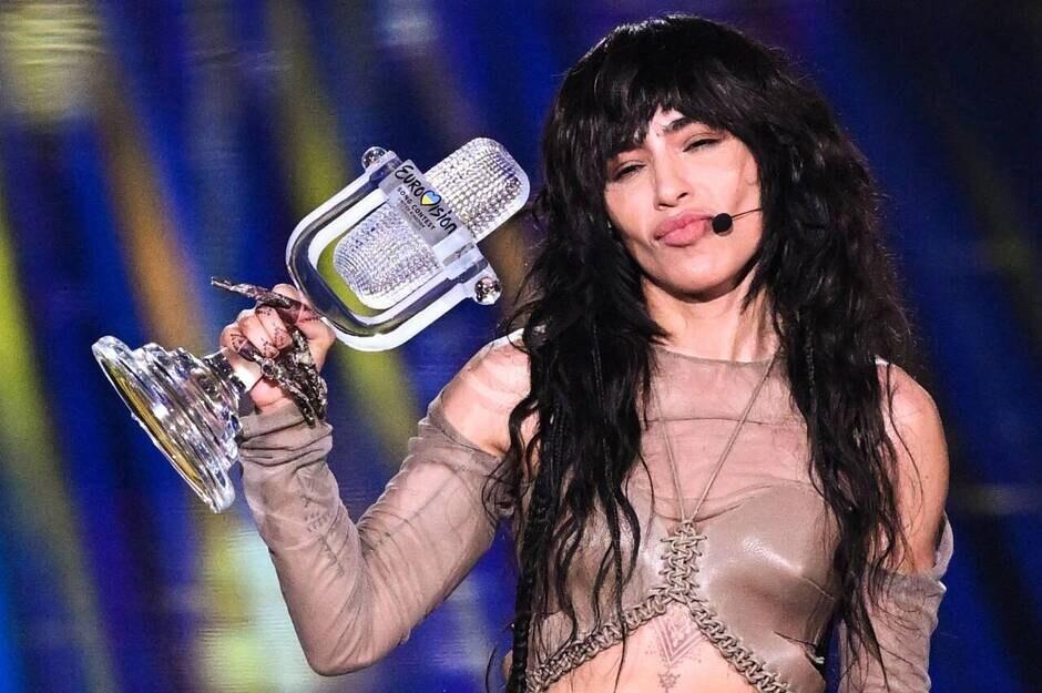 La chanteuse Loreen lors de sa victoire à l'Eurovision 2023. 