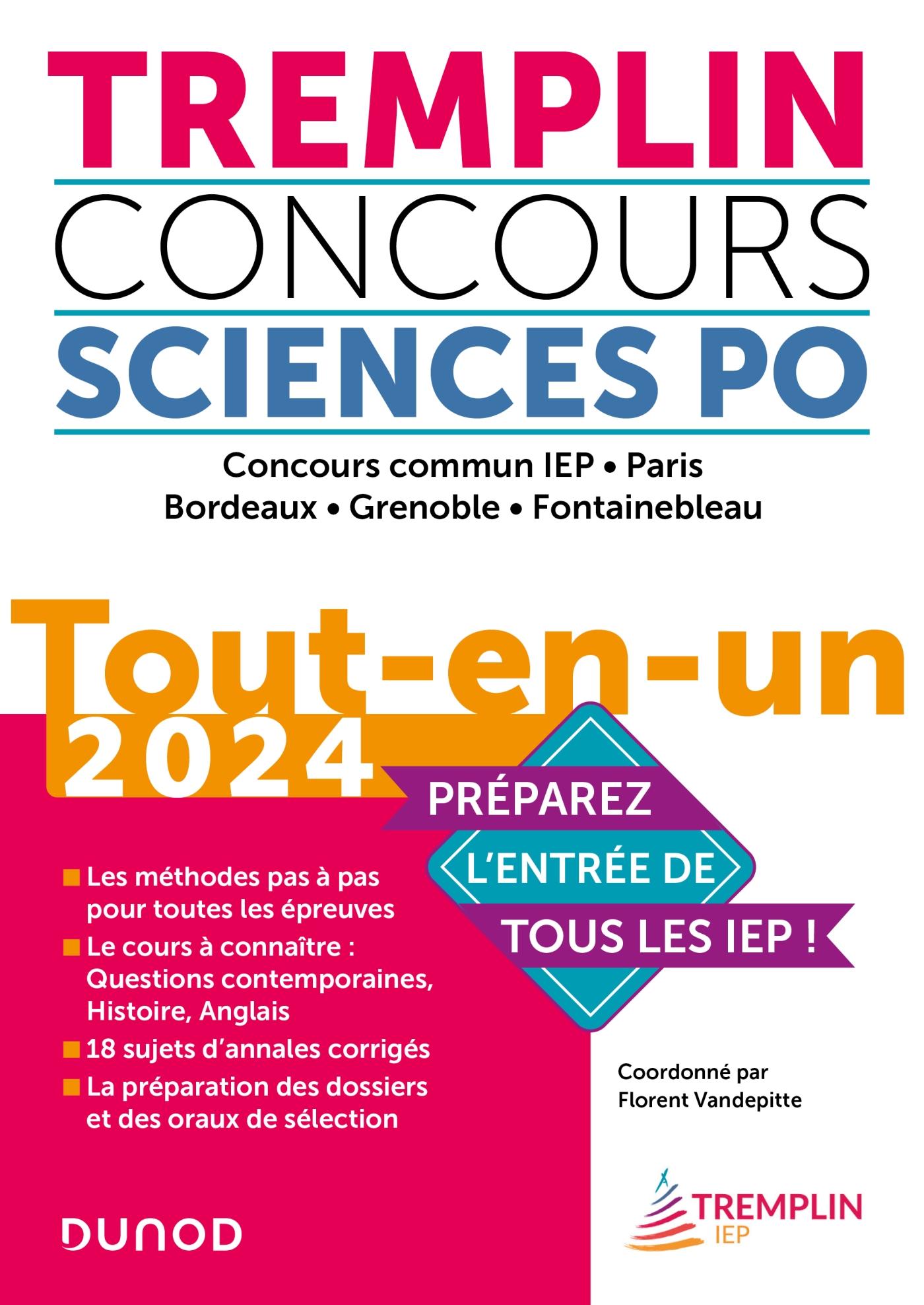 livre de préparation au concours Tremplin de Sciences Po