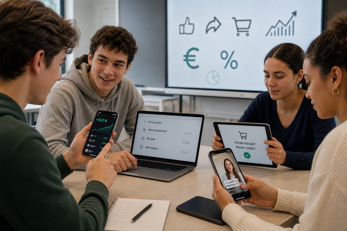 Les réseaux sociaux, nouveaux moteurs des comportements économiques de la génération Z.