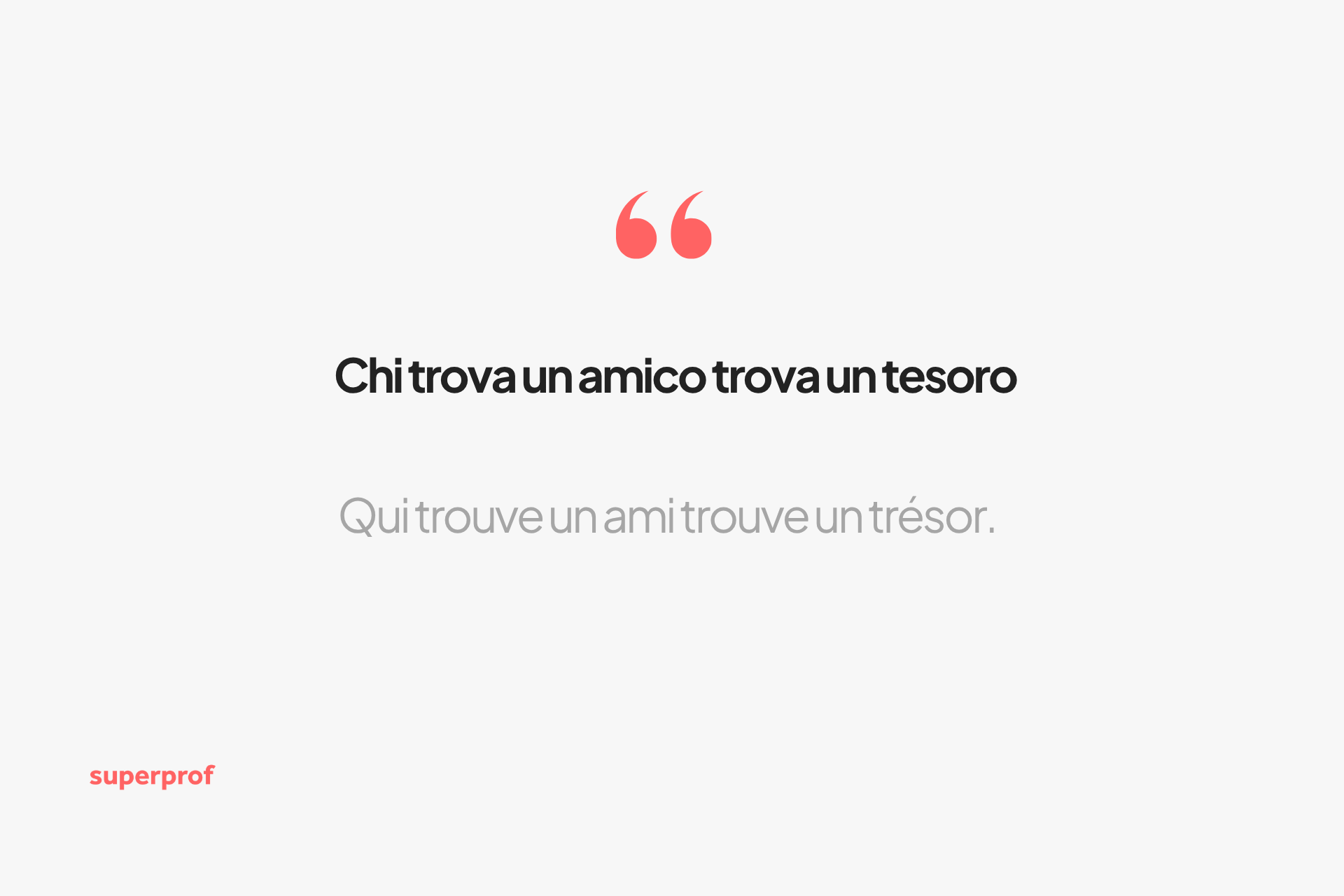 Chi trova un amico trova un tesoro