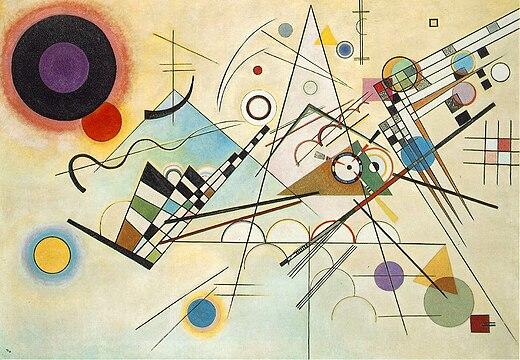 Représentation du tableau de Kandinsky "Composition VII".