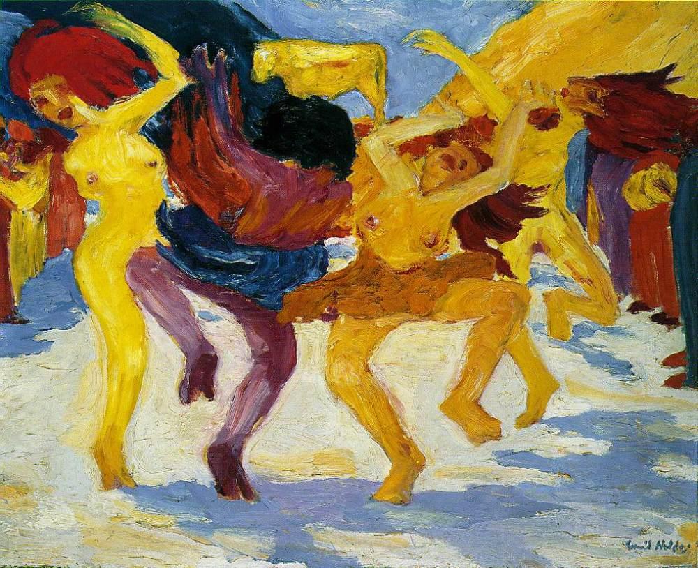 Représentation du tableau d'Emil Nolde.