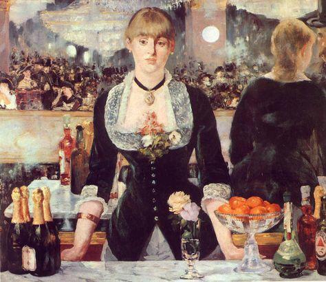 Représentation du tableau de Manet.
