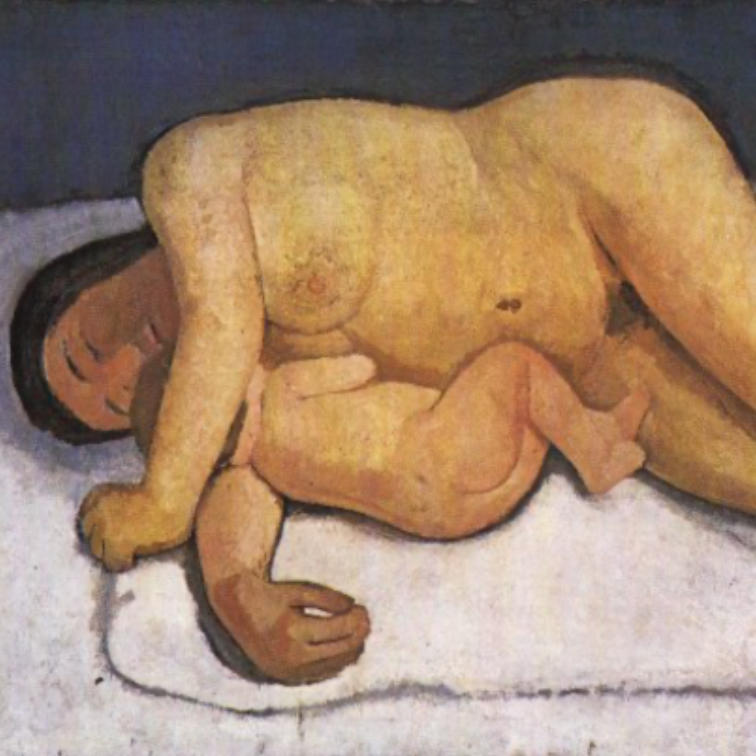 Représentation du tableau de Paula Modersohn-Becker.