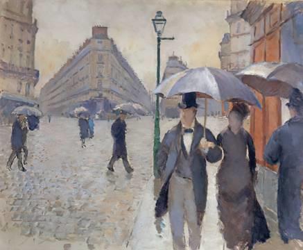 Représentation du tableau de Gustave Caillebotte.
