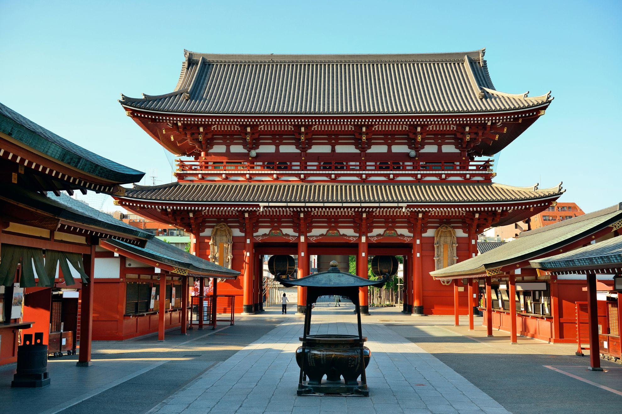 Un temple traditionnel de Tokyo.
