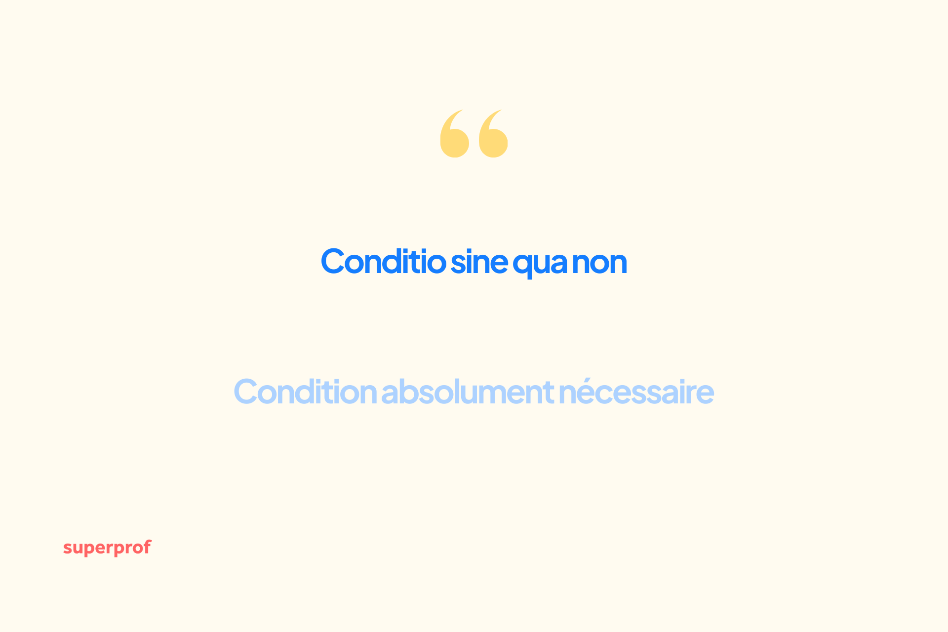 Conditio sine qua non