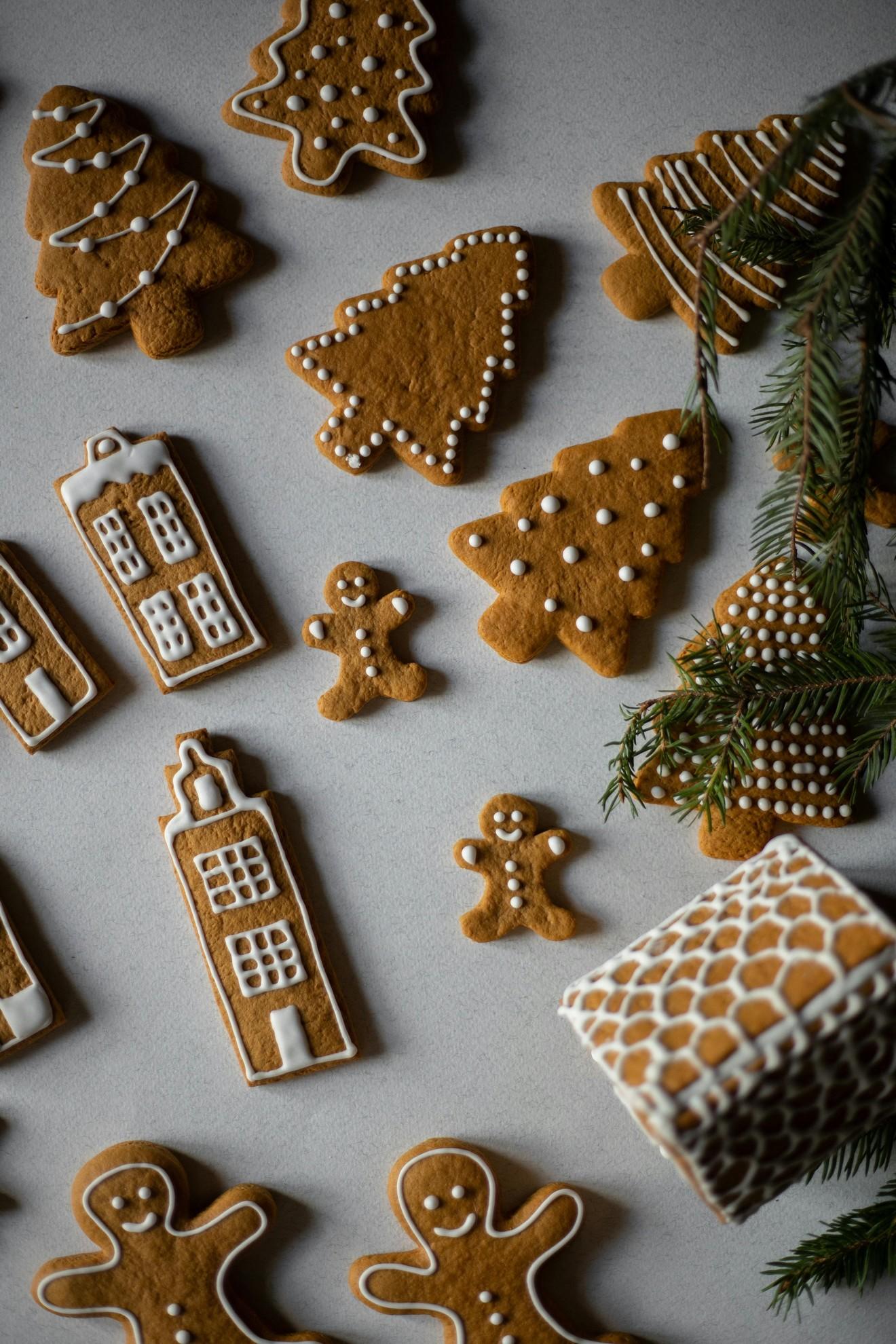 Une fournée de biscuits de Noël.