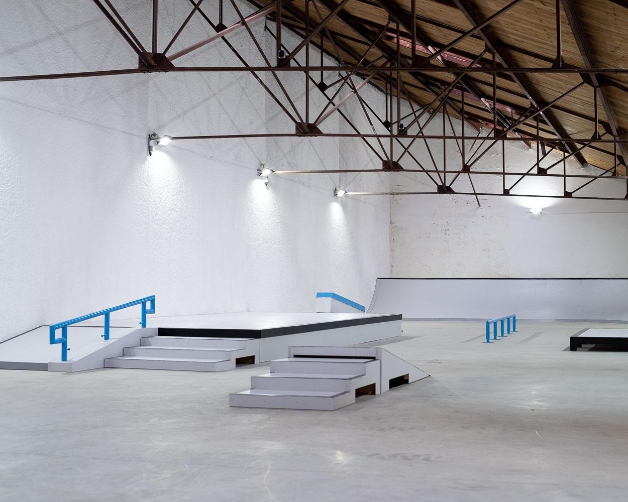 Vue de l'intérieur du Skatepark Zoom à Bordeaux