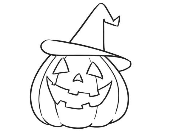 dessin de citrouille